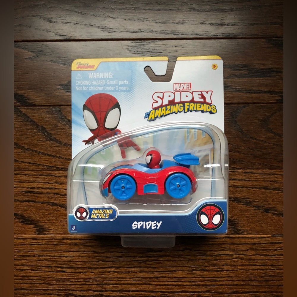 Disney Jr. Marvel Spidey & His Amazing Friends 1:64 Scale Die-cast Metal Car NEW